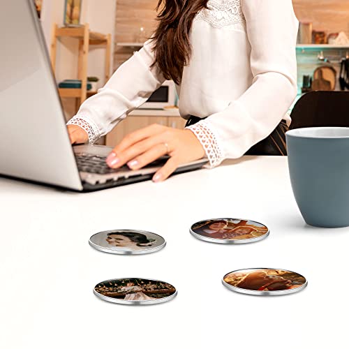 Imanes decorativos redondos personalizados 6 piezas miniatura 4