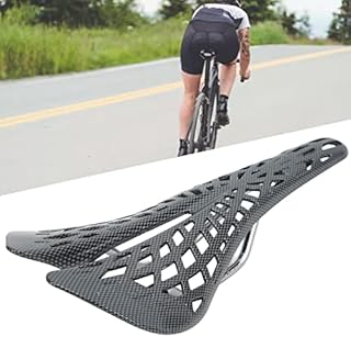 Bicycle Hollow Saddle, Carbon Fiber Bike Hollow Saddle Slippy Curves Ultralight Bicycle Saddle for Cycling, Fits for Mountain Bike Road Bike Exercise Bike