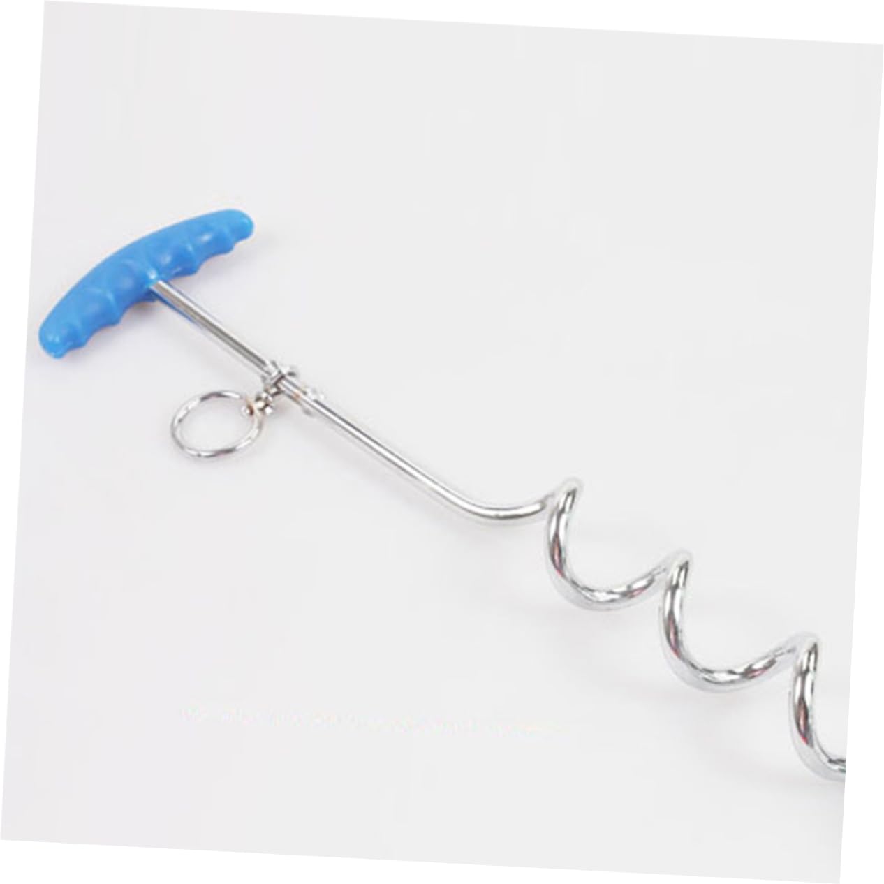 BESPORTBLE Estaca de Correa para Perros de Acero Resistente Diseño Espiral, Anillo Giratorio 360°, Tamaño Mediano, para Uso al Aire Libre, Camping y Mascotas Pequeñas, Medianas y Grandes