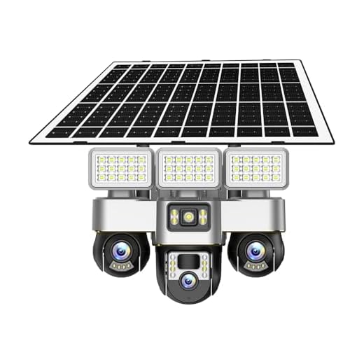 Outdoor Solar Security Camera with Light