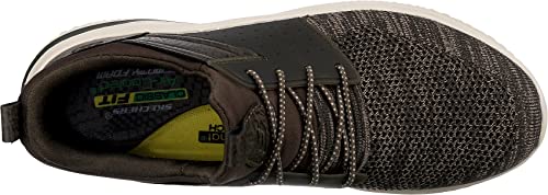 Image of Skechers Men's Delson 3.0 Cicada Sneaker | Casual, Air-Cooled Memory Foam, Goga Mat Arch, Lightweight Mesh Knit