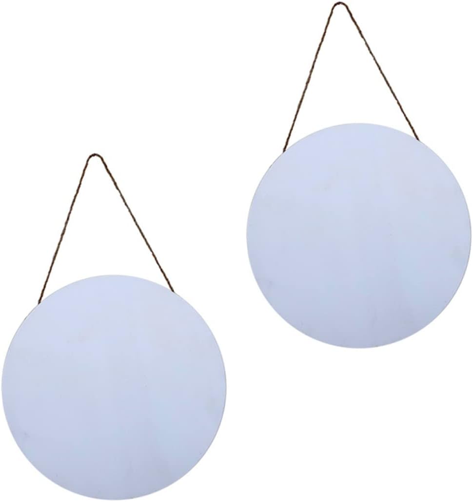 2pcs Blank Wood Door Sign Pendants Hanging Wood Sign Decor for Festival Decoration for Crafting Easy to and Use