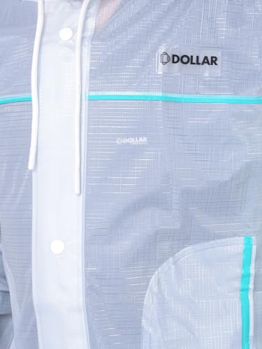 Image of Dollar Kids Waterproof PVC Raincoat Jacket & Pant Set | Zipper & Button Closure | Adjustable Hood & Pocket | Lightweight Full Body Rainwear Suit for Boys & Girls