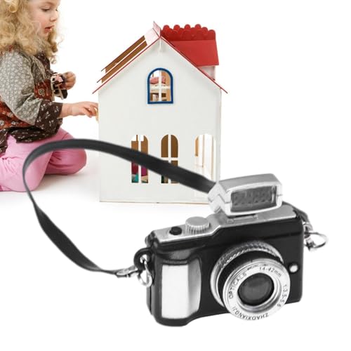 Pequeña Cámara Retro: Cámaras Vintage Portátiles, Escala Tiny Vintage Camera Model Decoration | Cámara SLR En Miniatura De Casa Muñeca Multipropósito, Cámara Instantánea Antigua, Accesorios De Fotogra