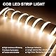 BERIXDEEP COB LED Streifen 10m Neutralweiß, 24V LED Strip 4000K, 9w/m, CRI 92+, 8mm Breit für Schlafzimmer, TV, Küche, Wohnzimmer, DIY, Lichtband Selbstklebend (ohne Netzteil)