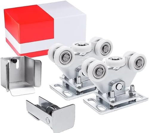 NAJDER Ensemble de 2 Chariots Galvanisés 80 pour Porte Coulissante Portail Autoportant...
