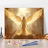 Pintar por Numeros Adultos Castillo Paint by Numbers Adult Ángel DIY Kit...