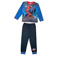Marvel Spider-Man Boys Pyjamas Character Nightwear, Blue, Age 4-10 Years