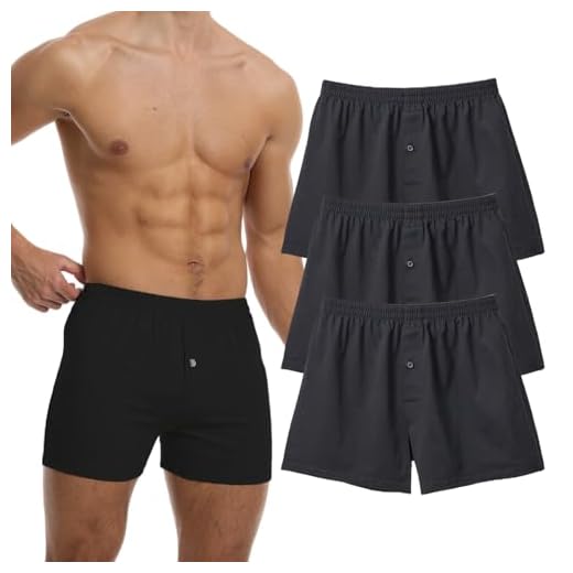 Cinvik Masculino Boxers Shorts De Pijama Macio 100% Algodão Boxers Malha Elástica Shorts De Pijama Azuis Boxers Para Homens Grandes