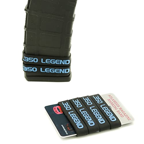 Aolamegs .350 Legend Magazine Marking Bands 6 Pack (Black-Blue) #TOP5