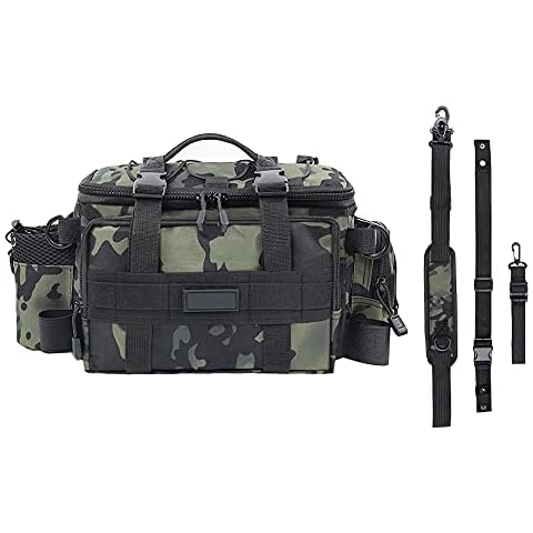 CUUKSHKN Fishing Tackle Bag, Outdoor Fishing Tackle Storage Bags Cover