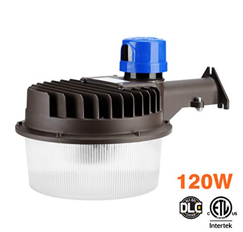 TERRASON LED Area Light 120 Watts - Outdoor Yard Light Dusk to Dawn Photocell Included - 5000K, Area Lights, Barn Light 18,000 Lumens, ETL Listed, DLC, 350W HID Light Equivalent,Replaceable Photocell