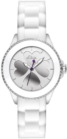 s.Oliver Women's Quartz Watch SO-2696-PQ with Rubber Strap