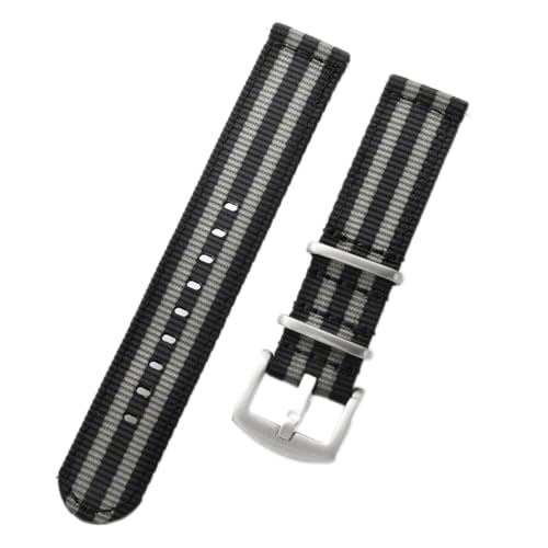 Bracelet de montre en nylon à dégagement rapide imperméable et boucle en acier