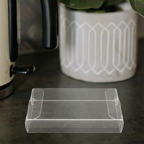Caja de casetes de PVC de 8 piezas con diseño transparente antipolvo 8