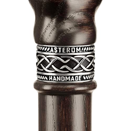 Asterom Handmade Walking Cane For Men And Women - Direwolf - Fashionable Wolf Head Cane thumb #8