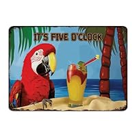 Targa in metallo vintage con scritta It's Five O'clock Somewhere, da appendere, per birreria, bar, club, decorazione da parete, garage, ingresso, cucina, 30,5 x 30,5 cm