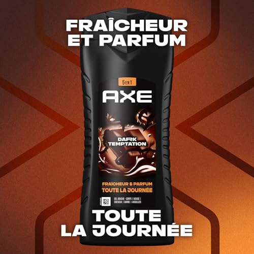 AXE Gel Douche Homme 5en1 Dark Temptation Édition FIFA™ 400ml – vue 4