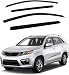 Safe Smoke Window Visor Sun Rain Vent Guard 4 Pcs Set for 2010~2015 KIA Sorento Out Channel Visor