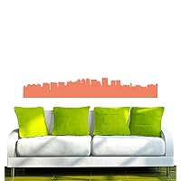 Wandtattoo Seoul Skyline – 80x19 Cm, Schwarz, Selbstklebend Für Glatte Wände