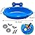Upgraded Bird Bath Tub Bowl Basin Hanging Birdbath Toy Pet Parrot Cage Budgie Accessories Parakeet Cockatiel Water Shower Box Food Feeder Holder Tray Foraging Plate for Small Birds Canary Lovebirds