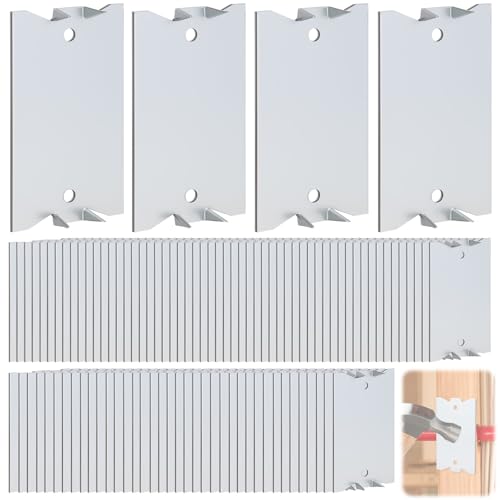 2.5 x 1.5" 50 Pack Cable Wire Protector Safety Nail Plates for Wood Studs