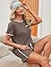 WIHOLL Pajamas for Women Set Shorts and Pants 2 Piece Lounge Cute Ladies Pjs Sets Two Piece Matching Summer Outfits Comfy Spring Sleepwear 2026 Trendy Nightgowns Fashion Clothing Coffee M