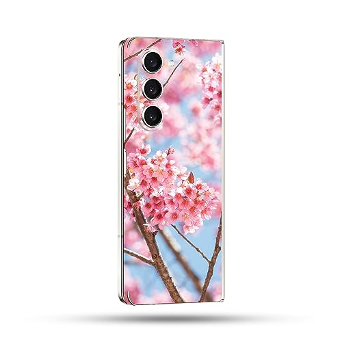 Image of MightySkins Skin Compatible With Samsung Galaxy Z Fold 5 Full Wrap - Cherry On Sky | Protective, Durable, and Unique Vinyl Decal wrap cover | Easy To Apply, Remove, and Change Styles | Made in the USA