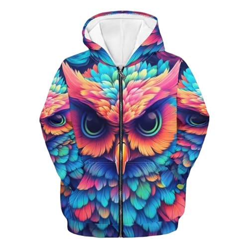 Veste polaire garçon et fille avec sweat à capuche zippé imprimé graphique pour ado pull