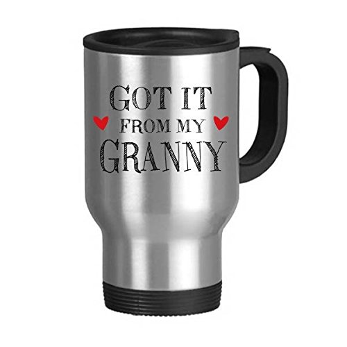 Gobelet de voyage grand-mère isotherme contre le café froid