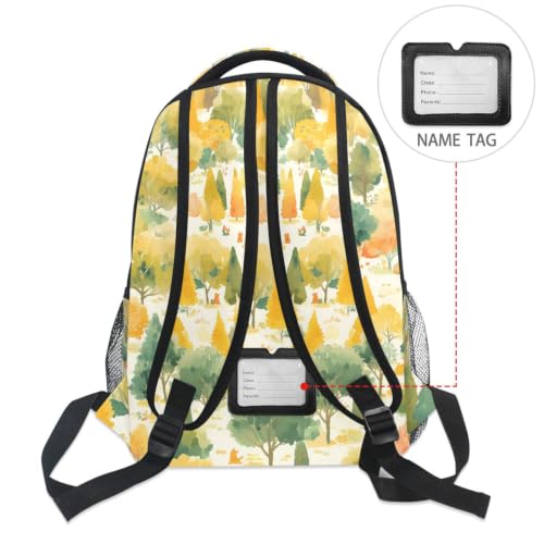 Cartable école forêt d'automne pour protéger l'ordinateur des ados - 6