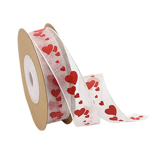 Nastro A Forma Di Cuore In Raso Bianco, 10 Metri X 8 Mm. Romantico E Delicato, Perfetto Per Confezioni Regalo, Bouquet, Matrimoni E Decorazioni Fai Da Te.