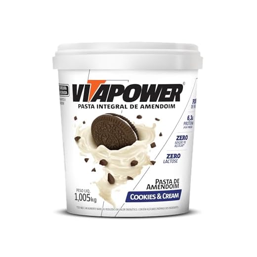 Vita Power Pasta De Amendoim Sabores Gourmet (1 005Kg) - Sabor Cookies And Cream