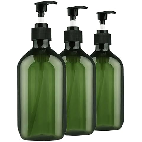 3 Pack Green Pump Bottle Dispenser Set Cover