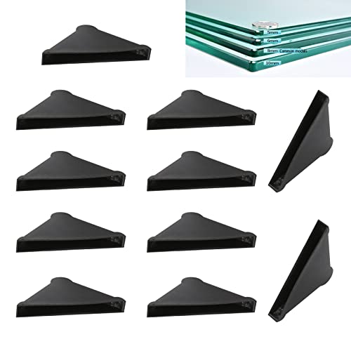 HJYZY Lot de 20 protections d'angle triple pour verre tranchant, tôles métalliques, miroirs, carreaux de céramique Noir 5 x 50 mm