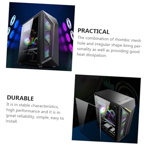 Boîtier d'ordinateur ATX transparent acrylique compatible disque SSD HDD PC bureau