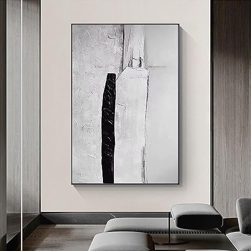 Art mural encadré moderne pour habiller un grand mur vide de salon