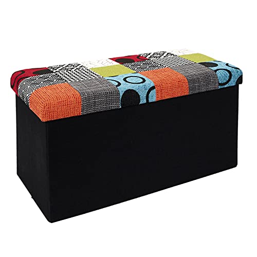 Cmp-Paris HD6507 Banco-puf, poliéster, Multicolor, 76 x 38 x 38 Cover