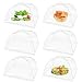 (6 Pack) Large 17x17 Inch Pop-Up Mesh Screen Food Cover Tent Umbrella for Outdoor Camping, Picnics, Parties, BBQ, Collapsible and Reusable Food Net Cover Keep New Plant Away From Flies, Mosquitoes