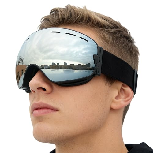 Gafas antiniebla | Compatible con gafas para Snowboard y Nieve en Invierno - para MTB Deportes al aire libre adultos y adolescentes