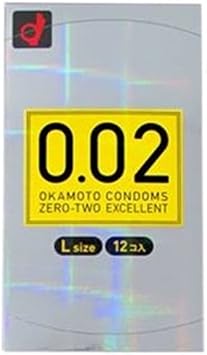 Okamoto 0.02 EX, Large Size, Pack of 12