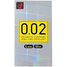 Okamoto 0.02 EX, Large Size, Pack of 12
