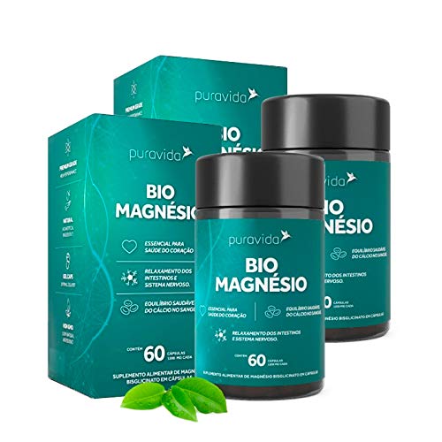 Bio Magnésio - 2 unidades de 60 Cápsulas - Puravida
