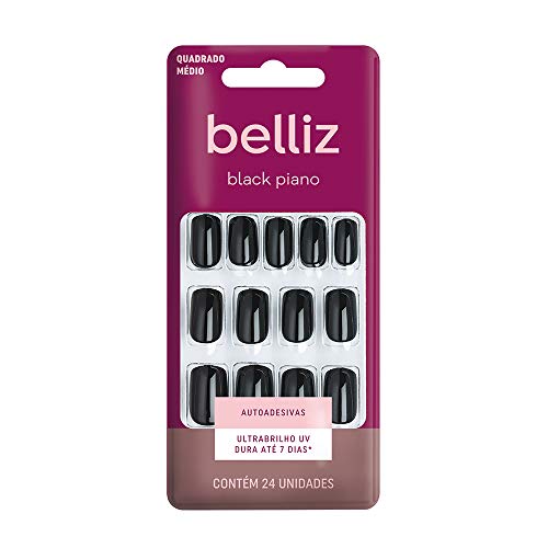 Unhas Autoadesivas, Belliz, Preto