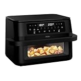 Haier Freidora de Aire Doble Cajón Flex 11L con Divisor y Ventana, 8 en 1: Air Fry, Grill, Asar, Hornear, Secar, Recalentar, Descongelar, Cocción Lenta, Sync, Antiadherente, Lavavajillas [HAF3ADW]