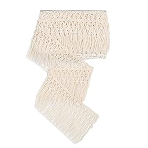 AWAYTR Beige Baumwoll Fransenborte 12,7cm