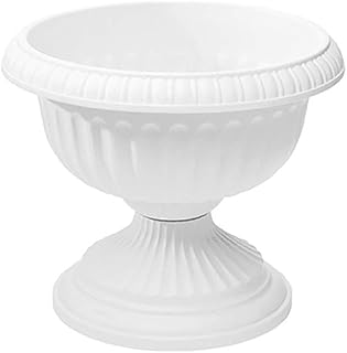 Root & Vessel, Grecian Urn Planter, White, 12-Inch