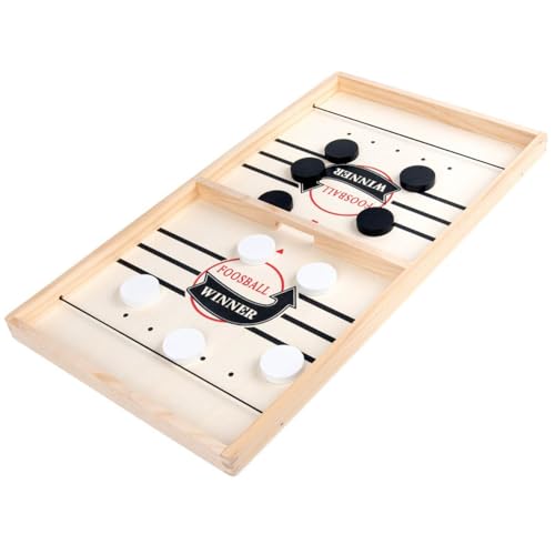 スリングホッケー ボードゲーム テーブルゲーム 対戦バウンスチェス カタパルトチェス パーティー 卓上 (木材)