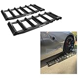 Autobest Jeu de 2 rallonges pour Rampe de Levage   Capacité 800kg   Longueur 63cm   pour véhicules à Garde au Sol réduite