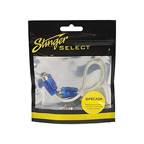 Stinger Select SSPRCA2M Performance Series 2 Male to 1 Female Y Interconnect